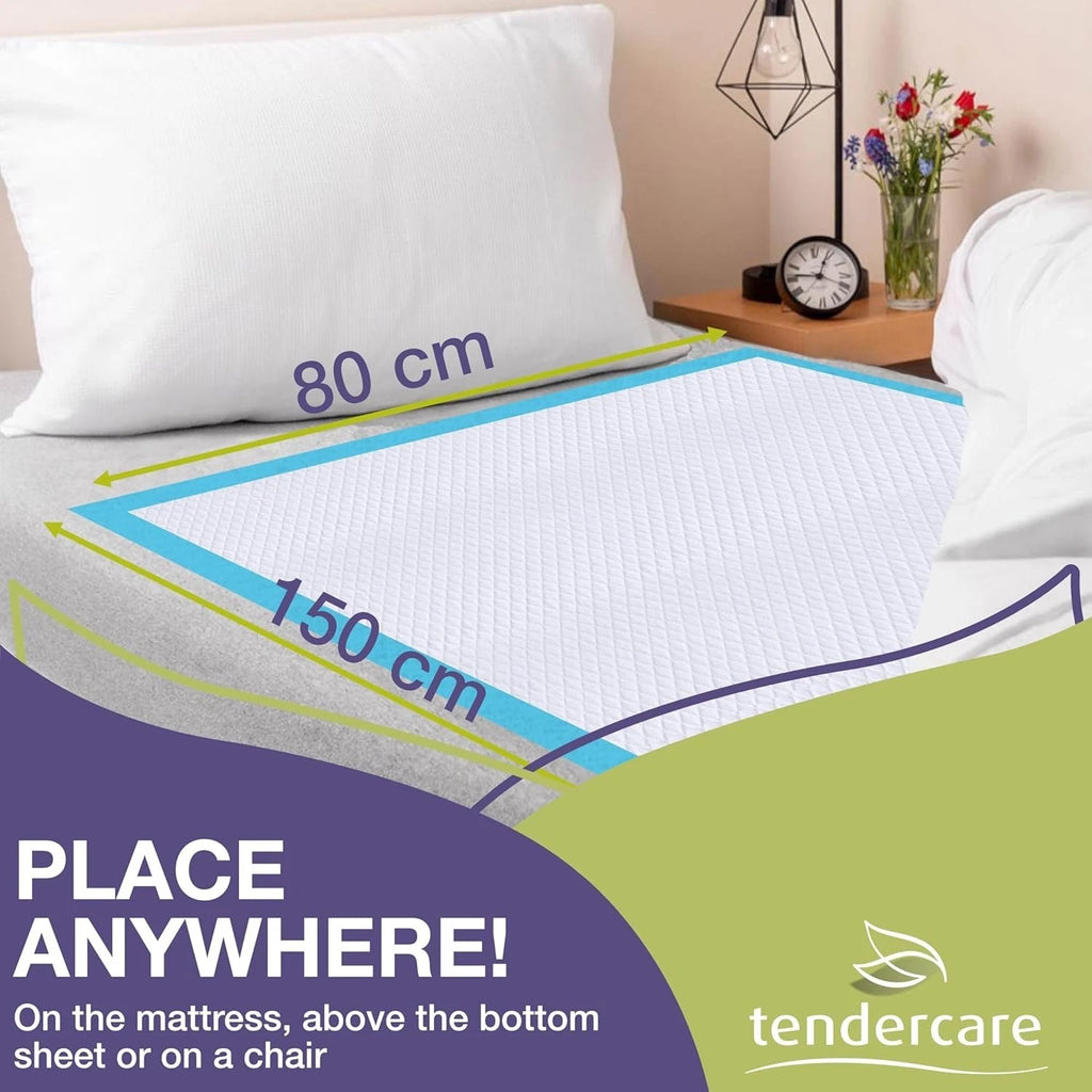 TenderCare - Extra Long - Bed Pads (80*150cm) > 1800ml - thequalitycarestore.com