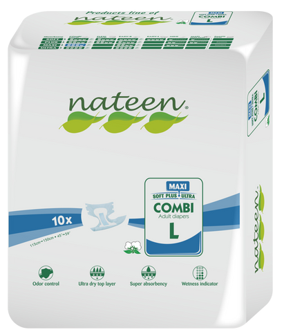 Nateen - Combi Maxi - Adult Diaper (Large) >3450ml - thequalitycarestore.com