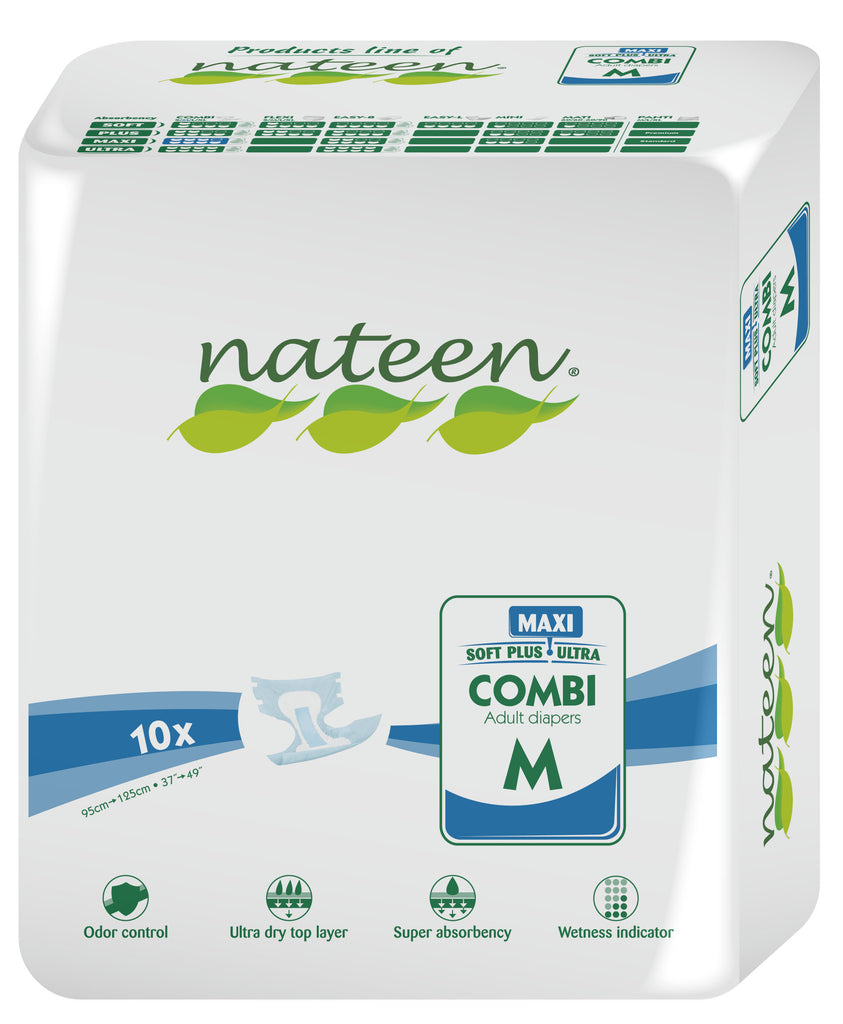 Nateen - Combi Maxi - Adult Diaper (Medium) >3050ml - thequalitycarestore.com