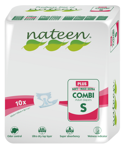 Nateen - Combi Plus - Adult Diaper (Small) >1800ml - thequalitycarestore.com